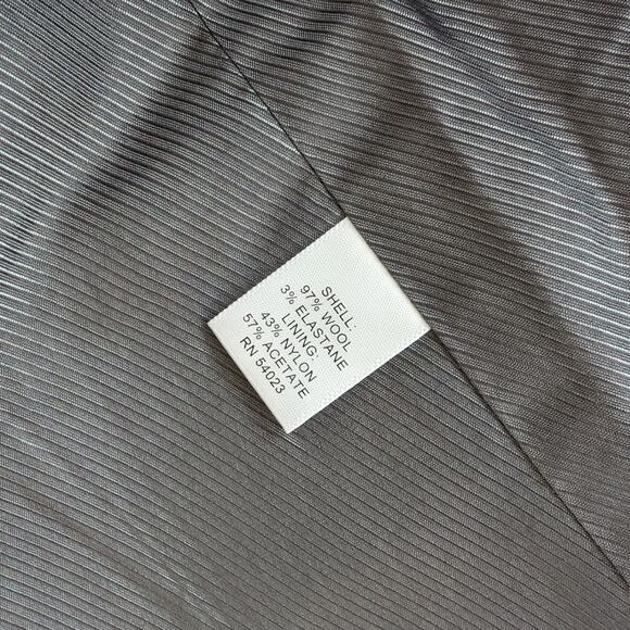 Banana Republic Gray Button Wool Military Blazer Overcoat Jacket, size 2 - Picture 9 of 10